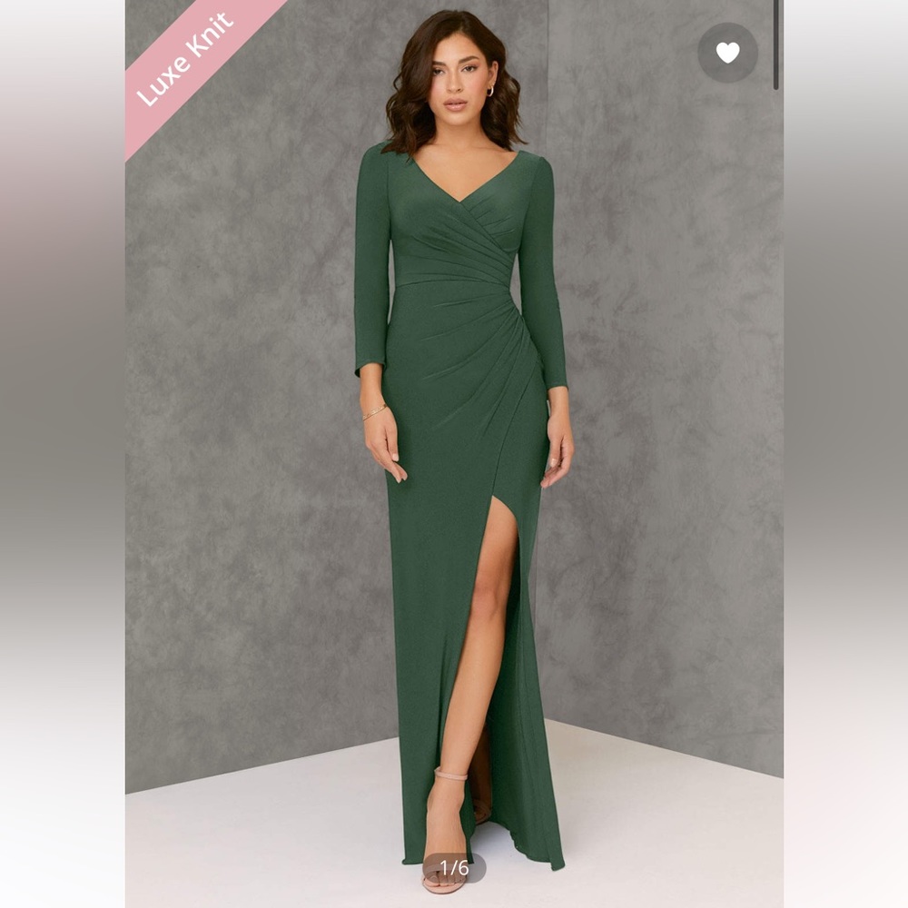 Azazie Safia Eucalyptus Green Bridesmaid Dress